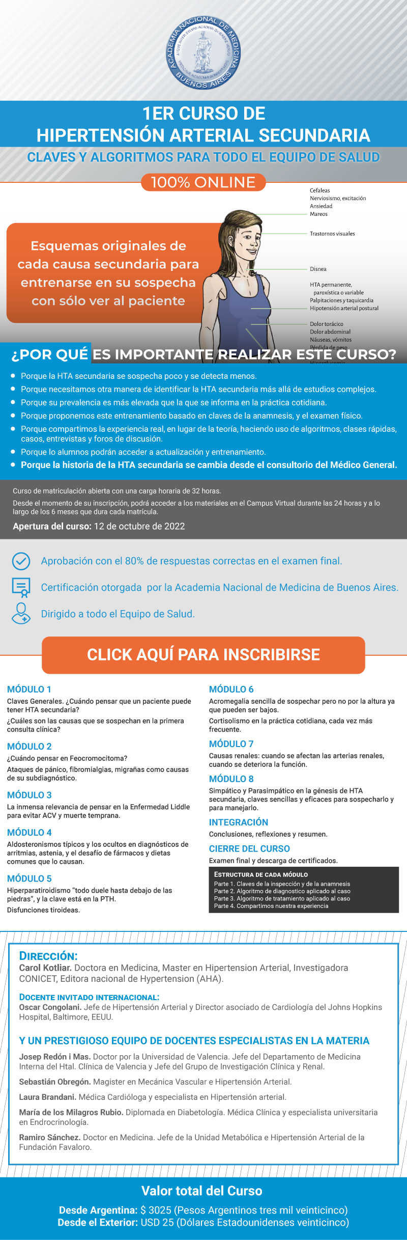 Primer Curso de Hipertensión Arterial Secundaria
