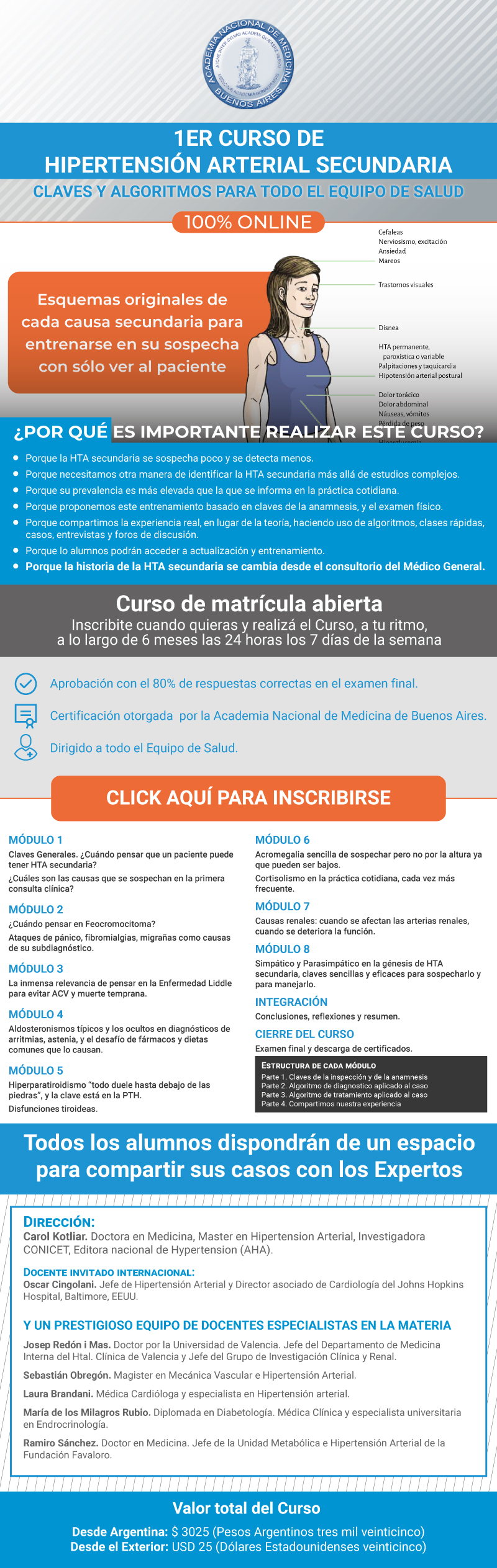 Primer Curso de Hipertensión Arterial Secundaria