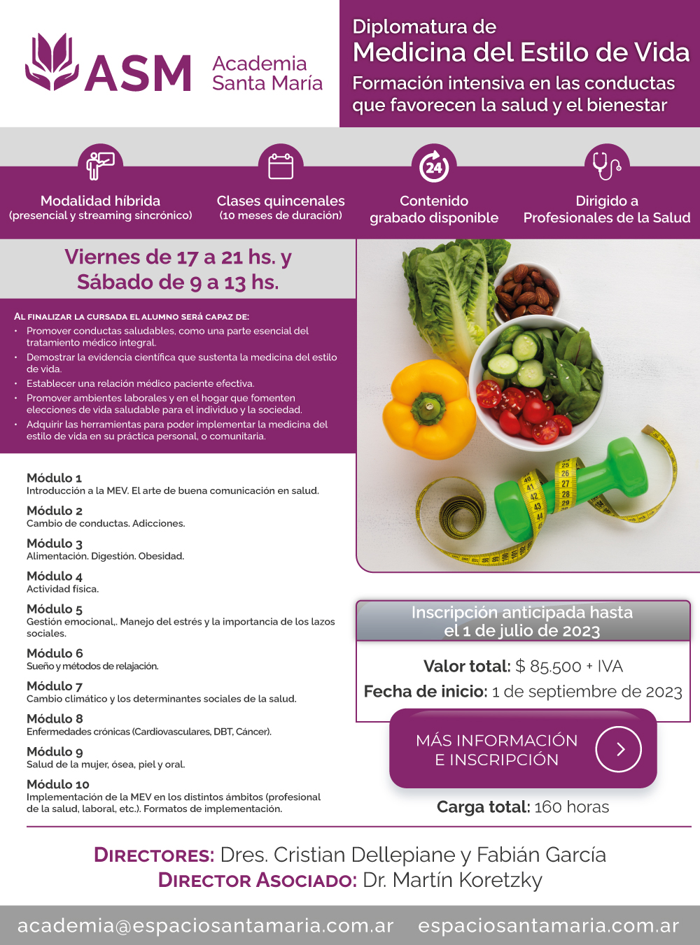 Diplomatura de Medicina del Estilo de Vida