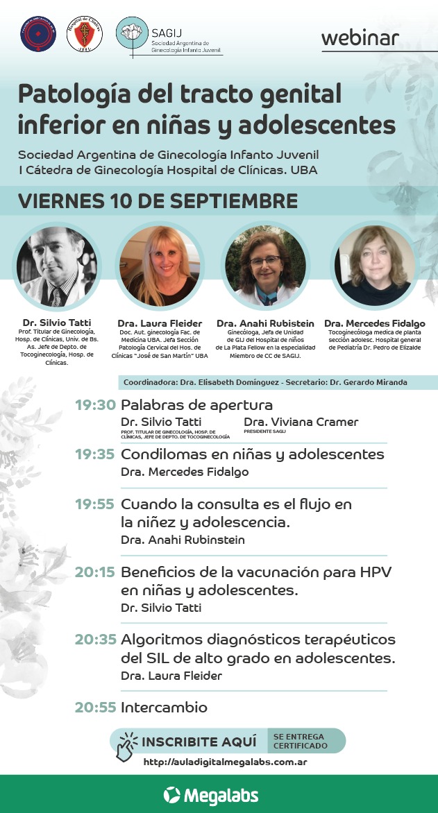 Webinar ''Patología del tracto genital inferior en niñas y adolescentes''