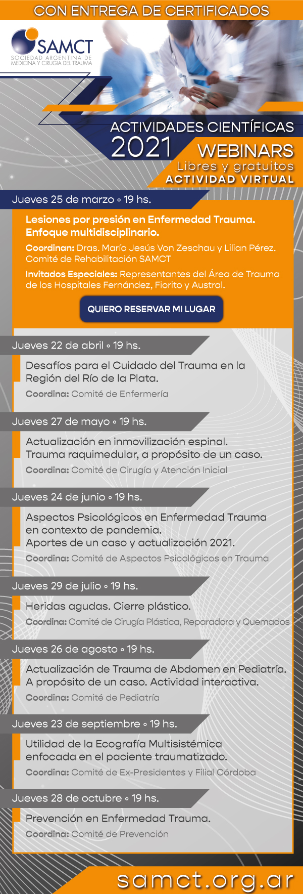 Actividades Científicas 2021 - SAMCT