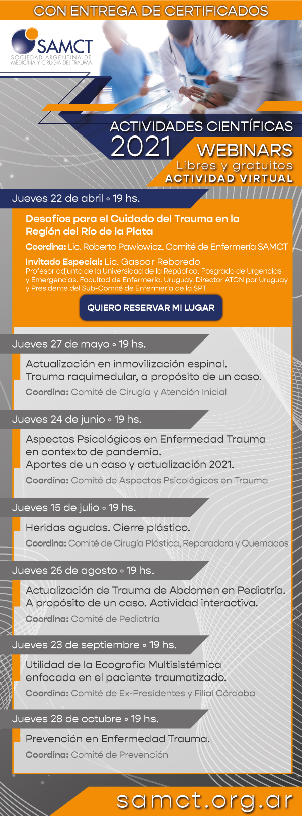 Actividades Científicas 2021 - SAMCT