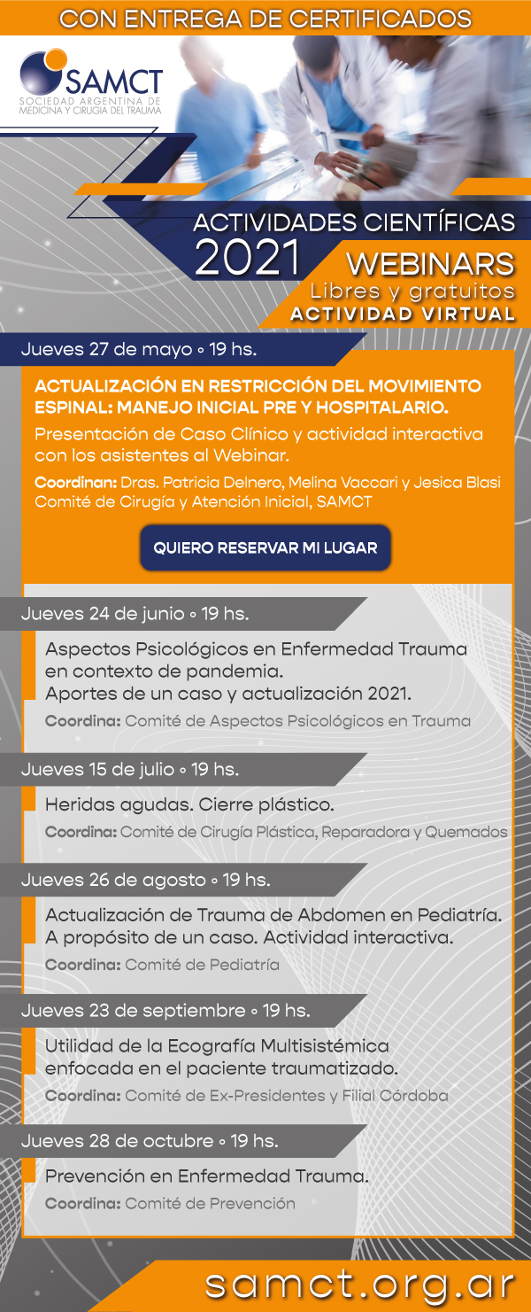 Actividades Científicas 2021 - SAMCT