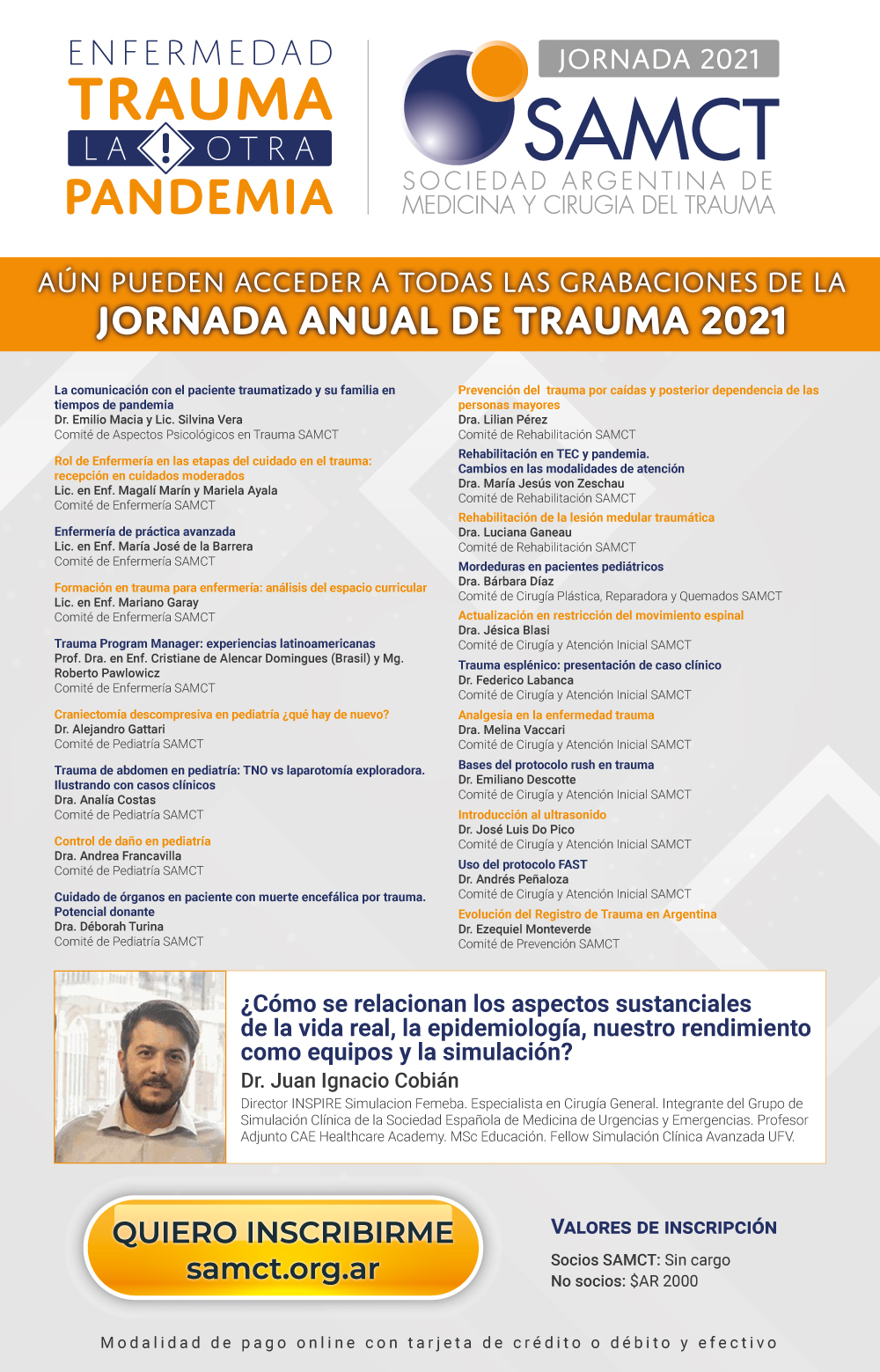 JORNADA NACIONAL DEL TRAUMA 2021